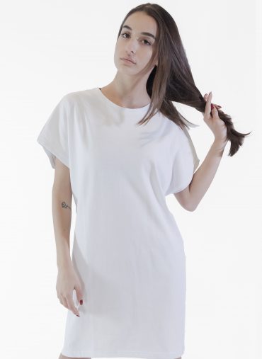 t-shirt vestito in jersey donna